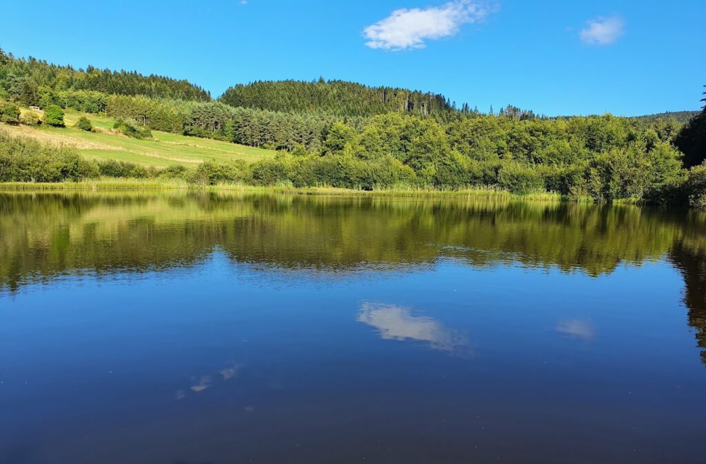 lac du gîte en auvergne